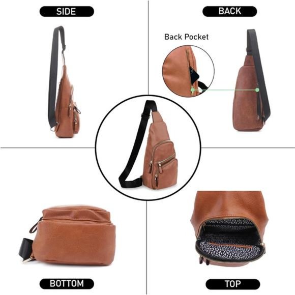 Emperia Small Sling Bag Fanny Packs Crossbody Bags Travel Backpack Chest Bag Gif - Picture 5 of 7